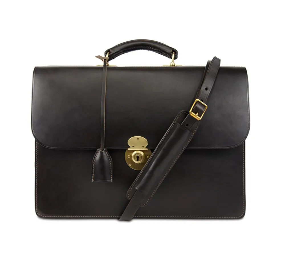 Three Pocket Traditional Briefcase