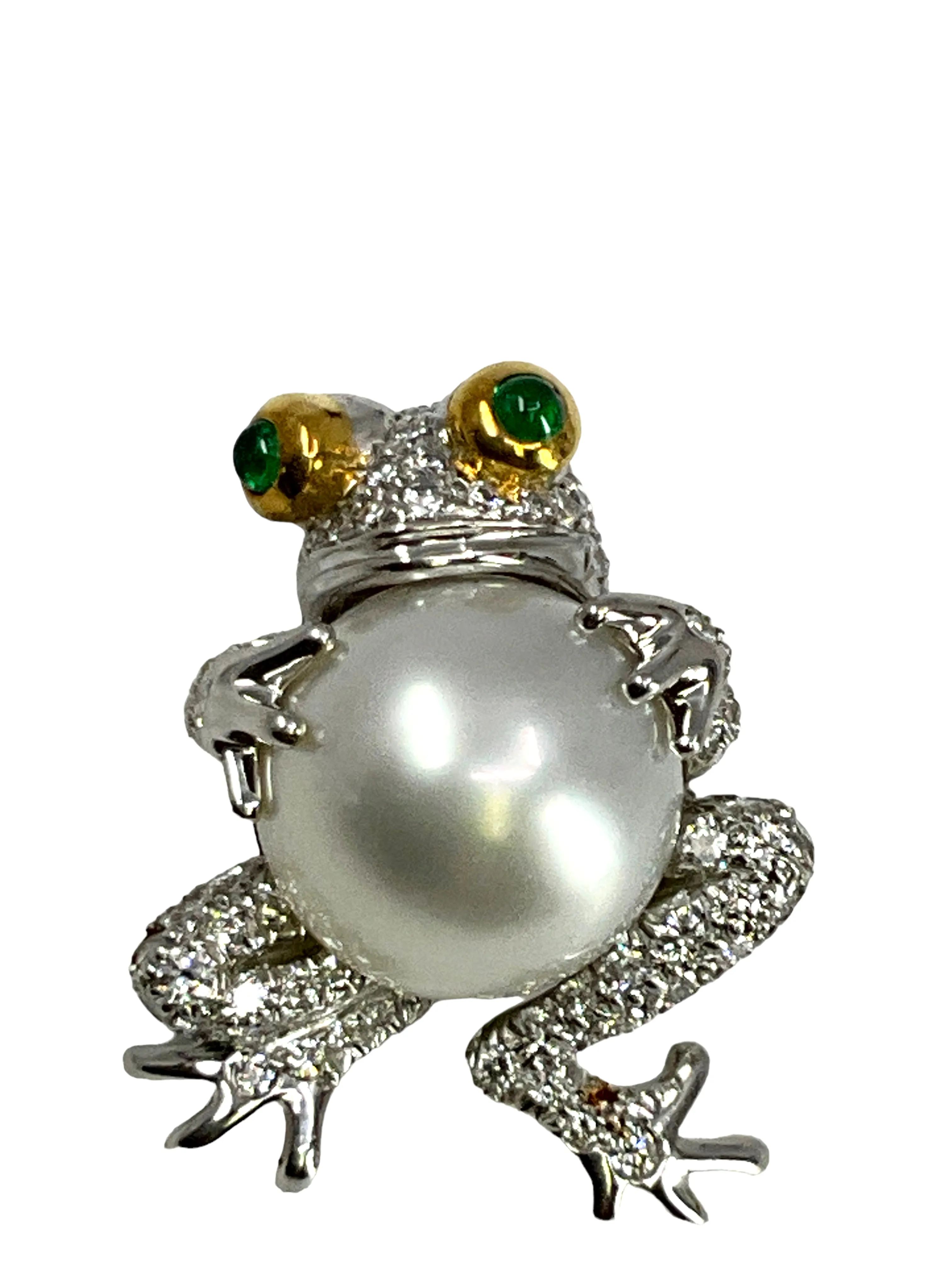 TIFFANY & CO. Platinum Diamond Frog Pendant