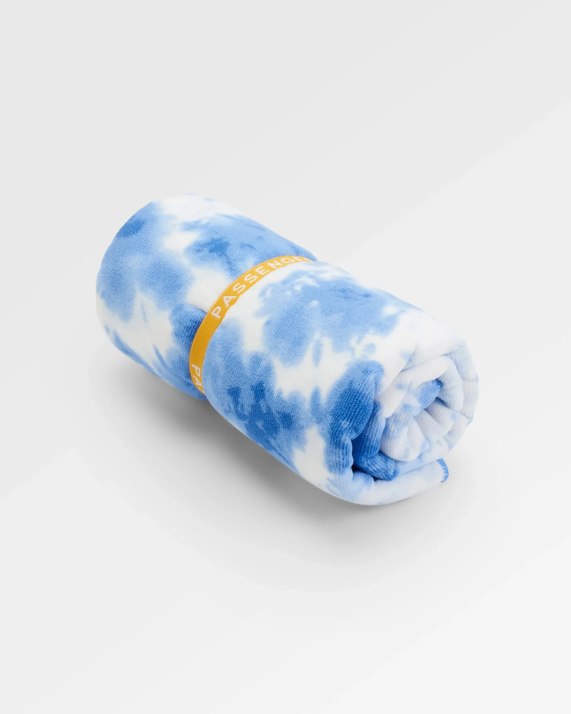 Travel Recycled Quick Dry Towel - Tie Dye Cornflower