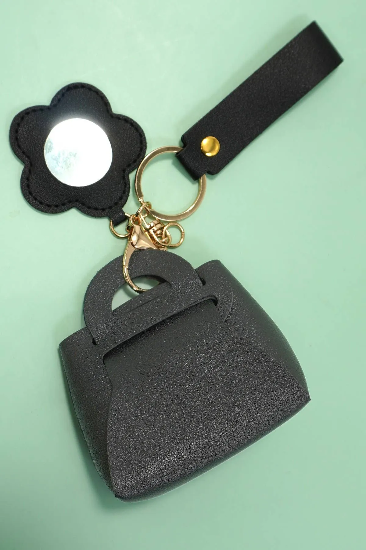 TRENDING VEGAN LEATHER PURSE BAG CHARM KEYCHAIN | 40KC124