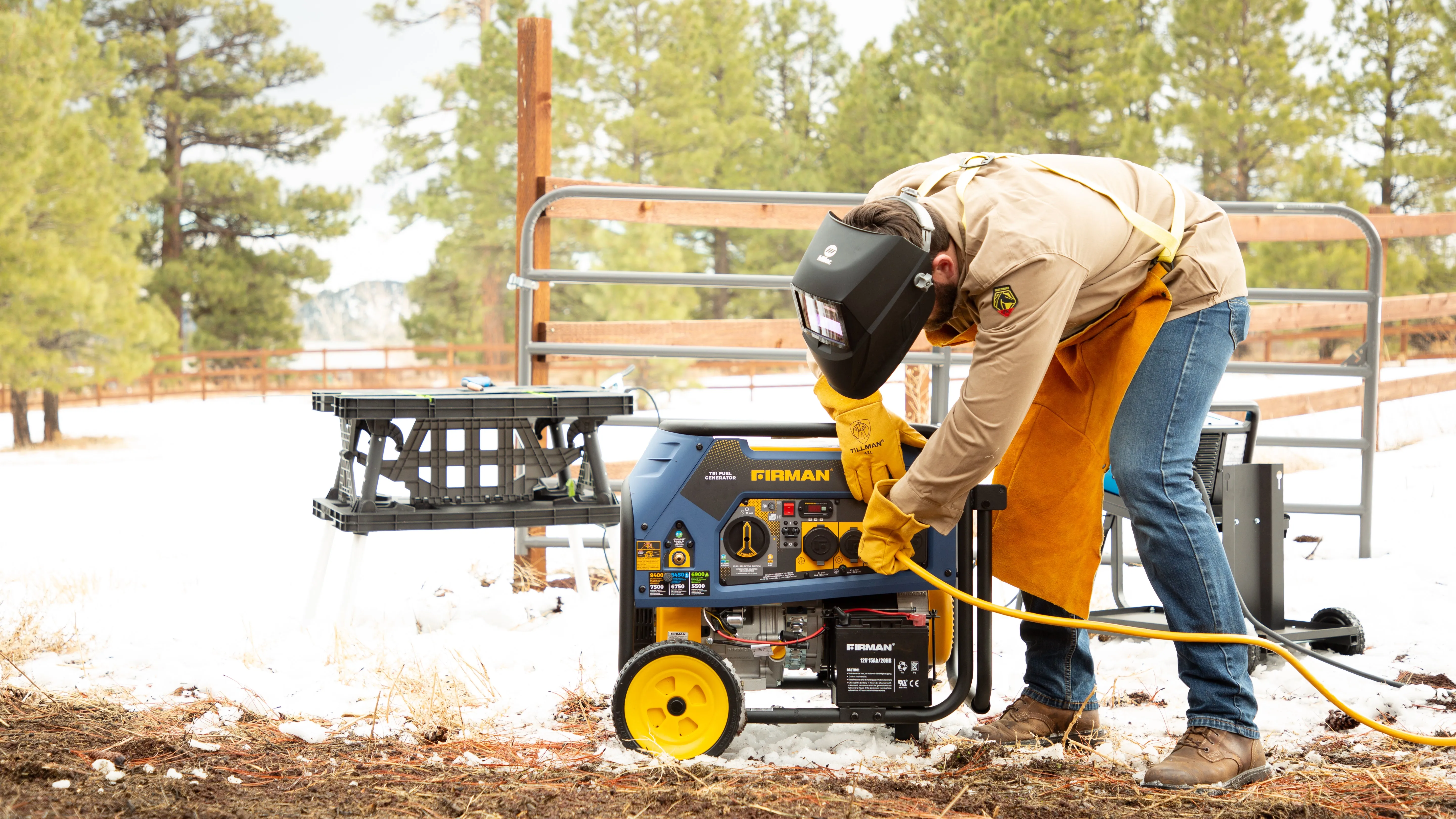 Tri Fuel 7500W Portable Generator Electric Start 120/240V