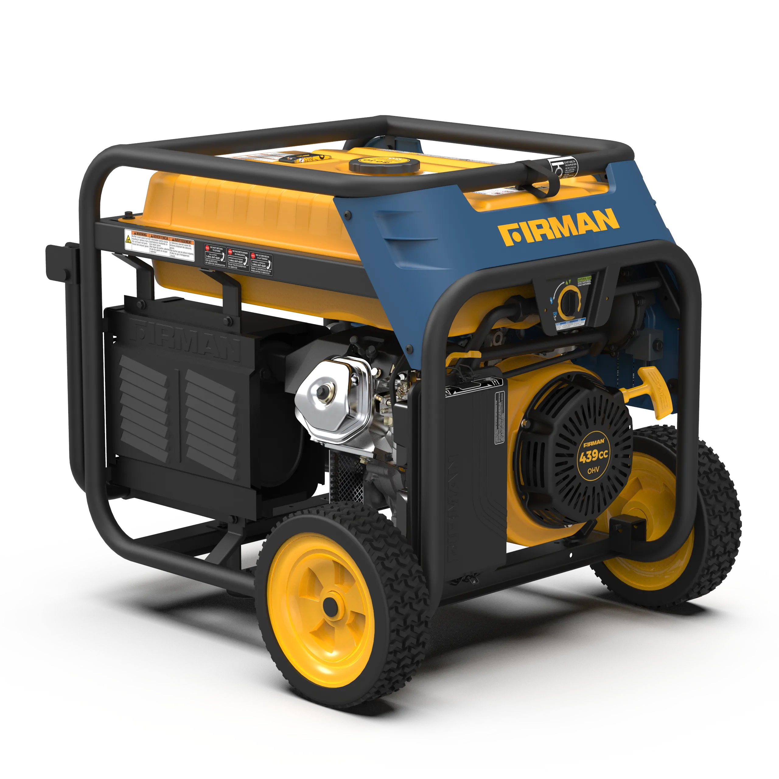 Tri Fuel 7500W Portable Generator Electric Start 120/240V