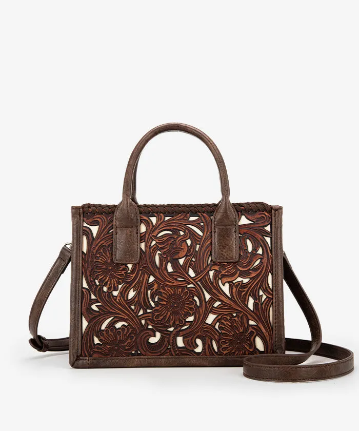 Trinity Ranch Tooled Tote Carry Bag