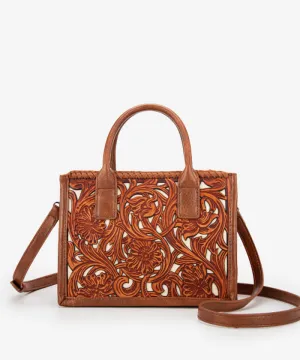 Trinity Ranch Tooled Tote Carry Bag