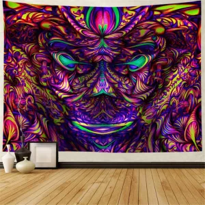 Trippy Jester Tapestry