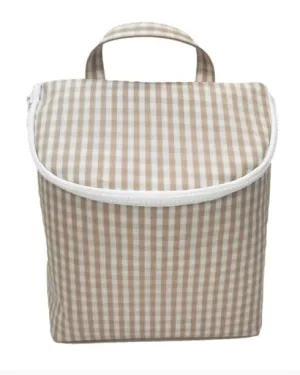 TRVL Take Away Insulated Lunch Bag Gingham Collection- All Colors