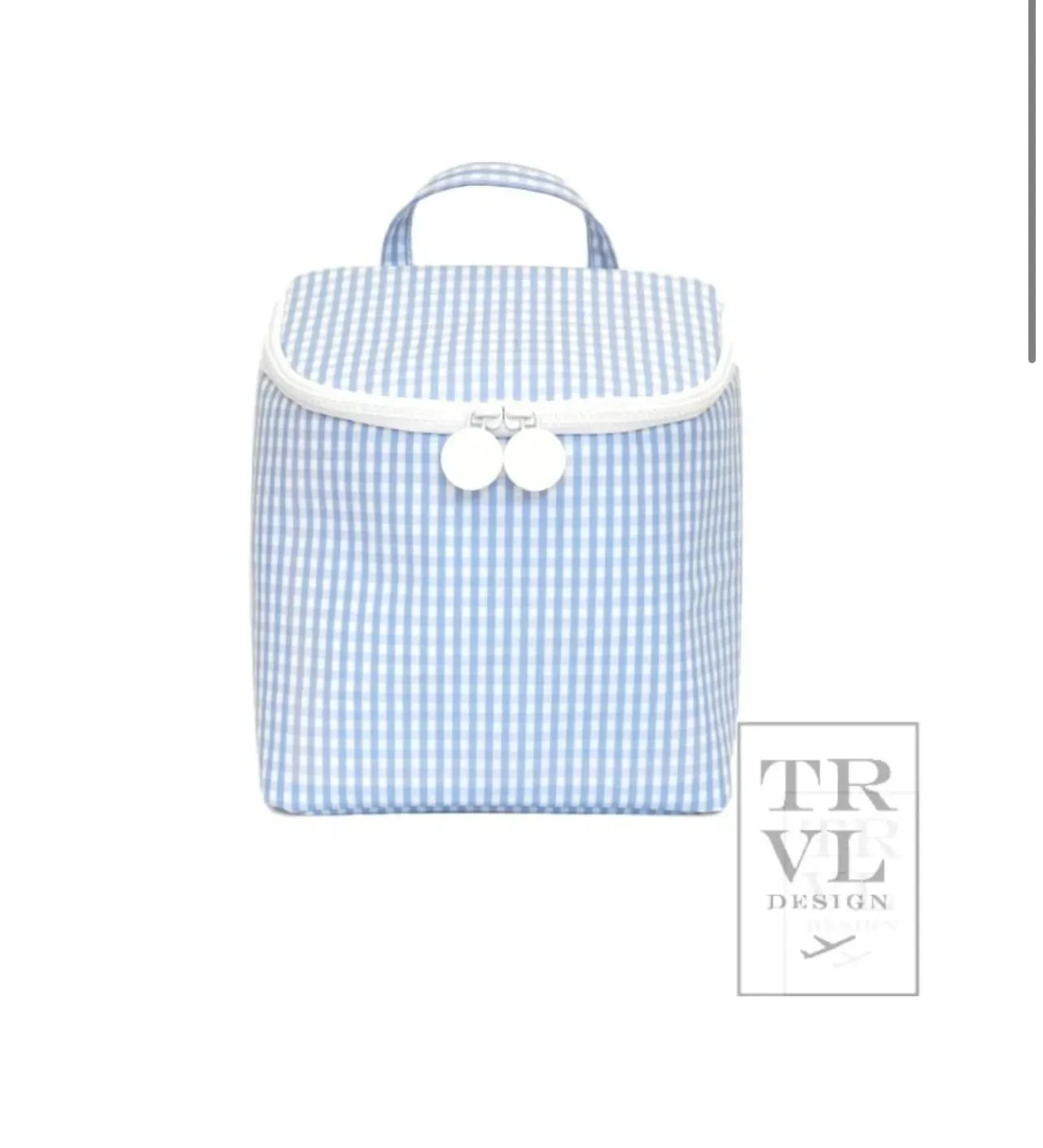 TRVL Take Away Insulated Lunch Bag Gingham Collection- All Colors