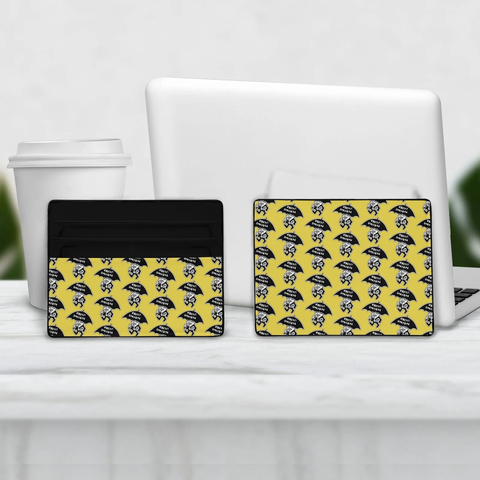 Two-Sided Card Holder/Wallet (Yellow)