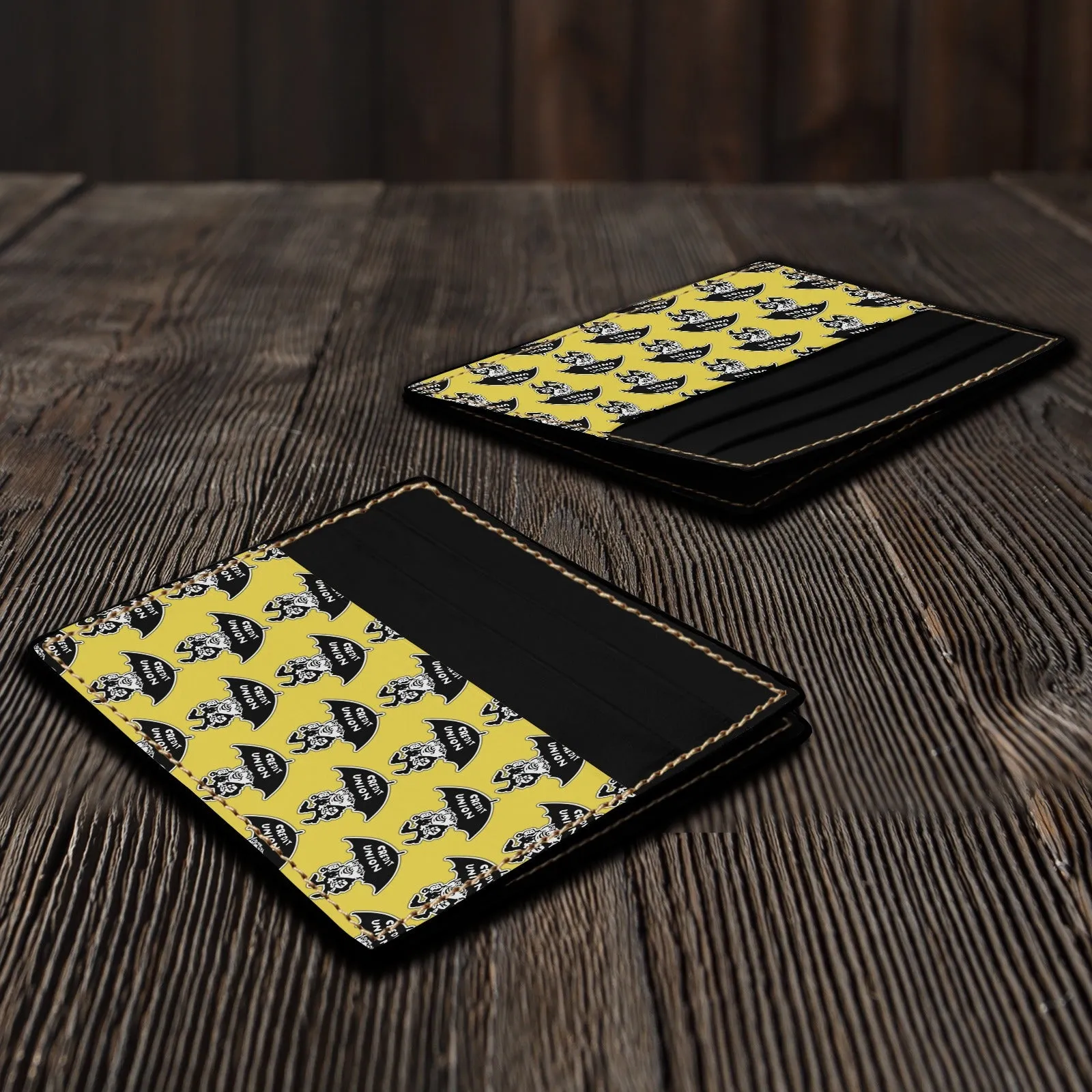 Two-Sided Card Holder/Wallet (Yellow)