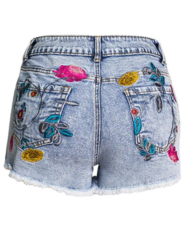 Unique Embroidered Short Bottoms