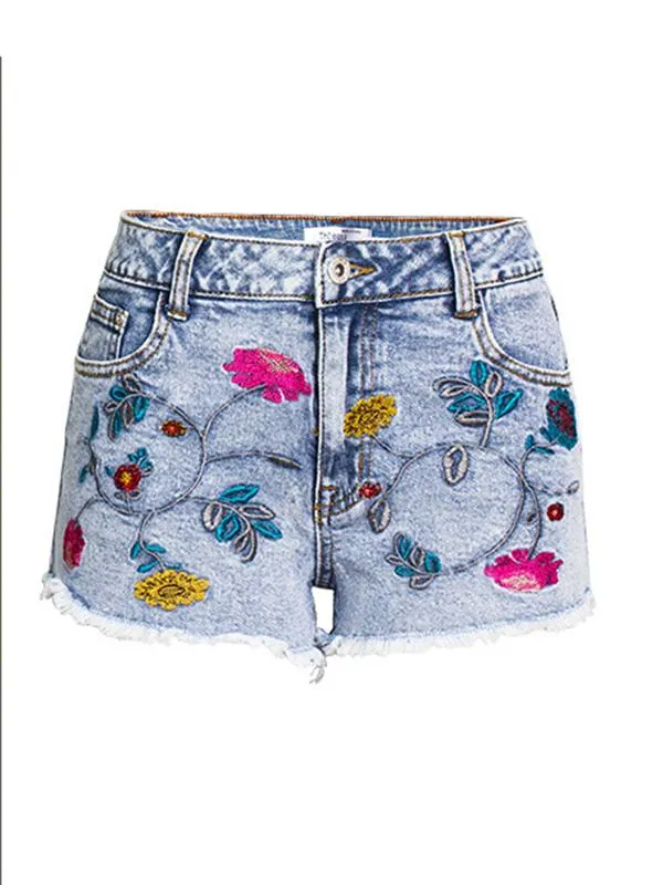 Unique Embroidered Short Bottoms