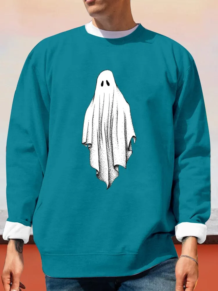 Unique Ghost Printed Sweatshirt