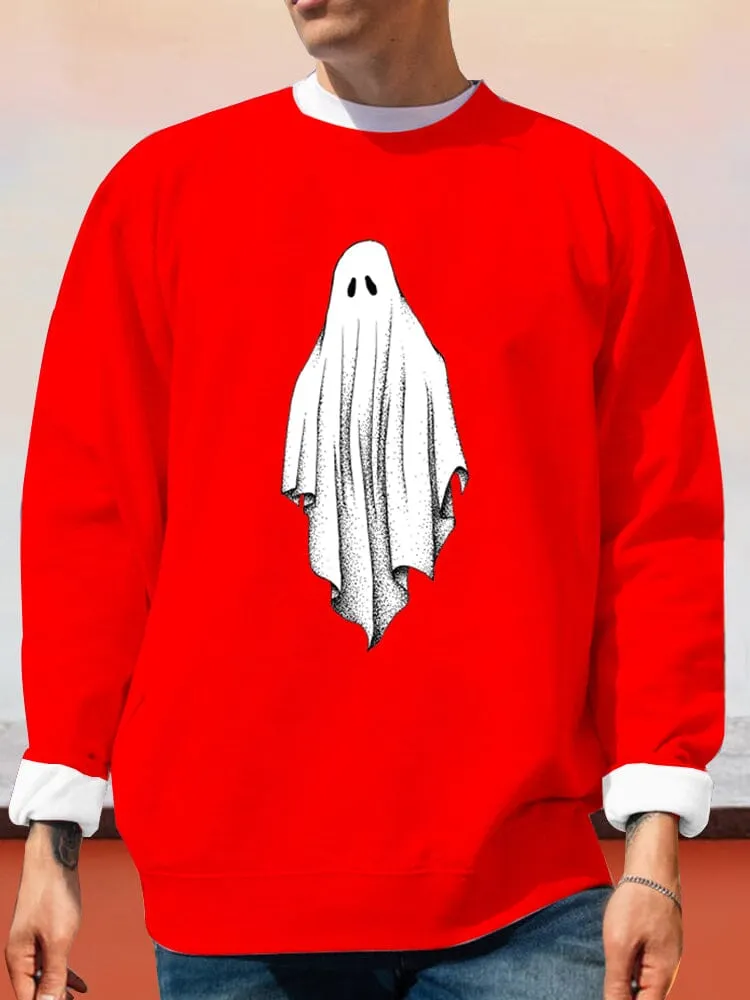 Unique Ghost Printed Sweatshirt