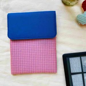 Unique Kindle Sleeve- Pink with checkers