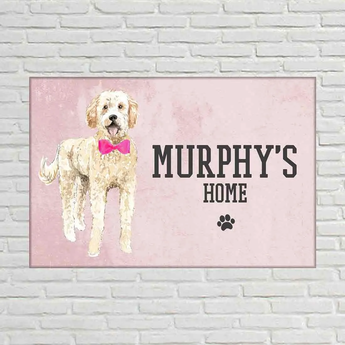 Unique Personalized Dog Nameplate -Sweet Doggy Love