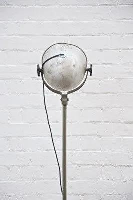 unique rare AWESOME concrete base INDUSTRIAL floor standing lamp