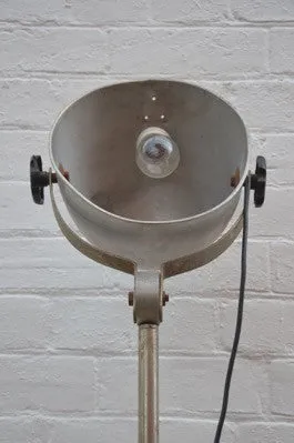 unique rare AWESOME concrete base INDUSTRIAL floor standing lamp