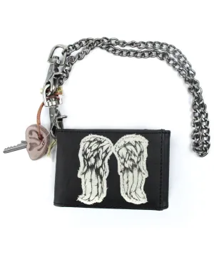 Walking Dead Daryl Dixon Wings Wallet, Chain & Key Cover Set