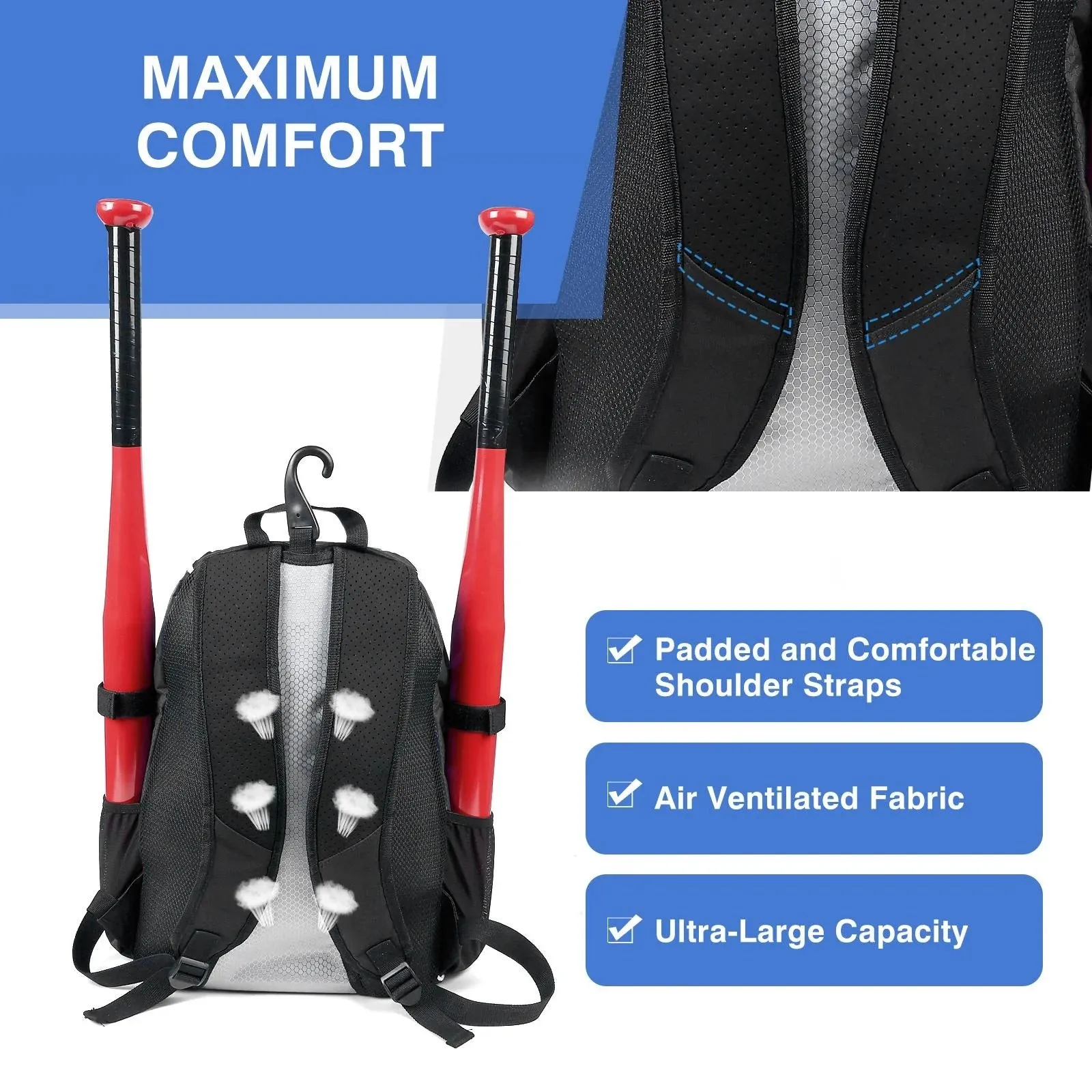 Waterproof Baseball Bag Softball Bag