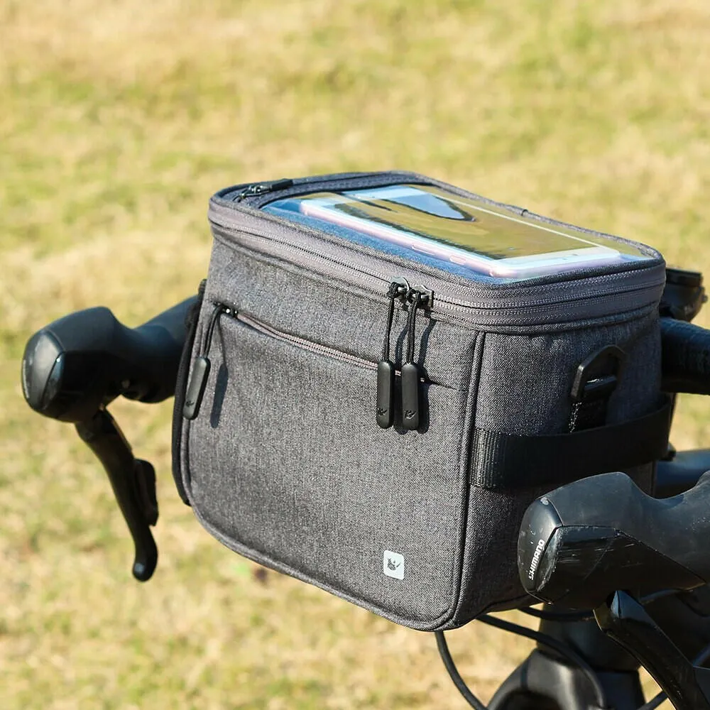 Waterproof Bicycle Bag Touch Screen Handlebar Front Tube Bag Multifunction Shoulder Bag for Phone Camera GPS Container