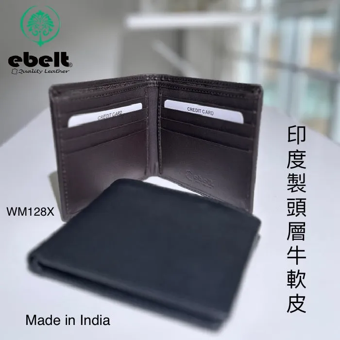 WM128X - Cow leather wallet 印度製頭層牛皮銀包