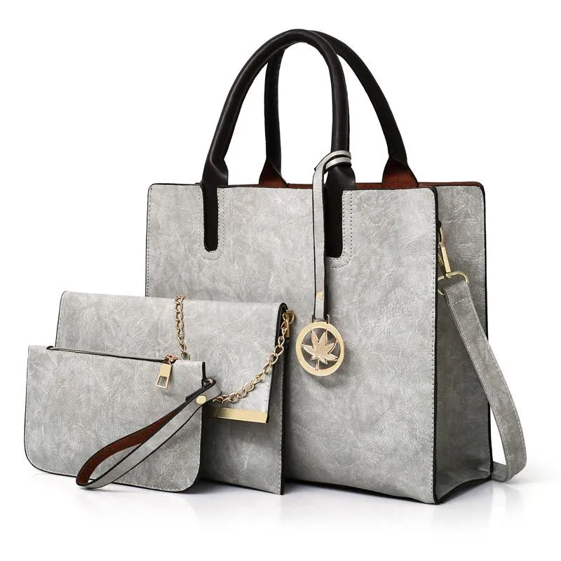 Women's Large Capacity Handbag | 3 Pieces Set