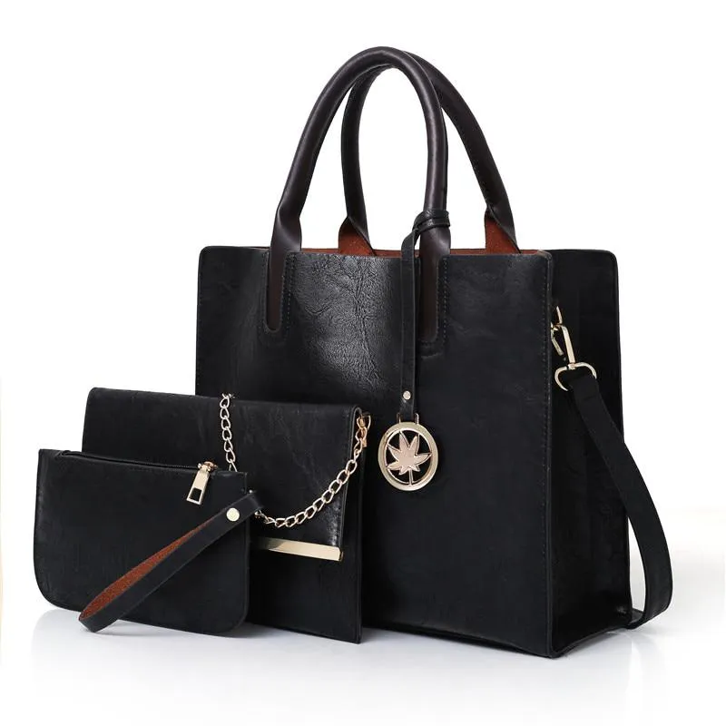 Women's Large Capacity Handbag | 3 Pieces Set