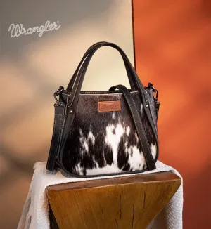 Wrangler Genuine Cowhide Tote in Black