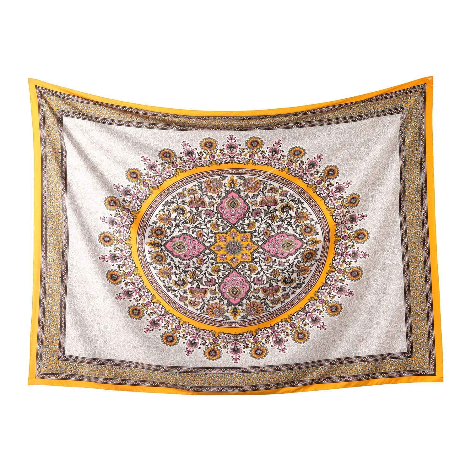 Yellow Medallion Tapestry