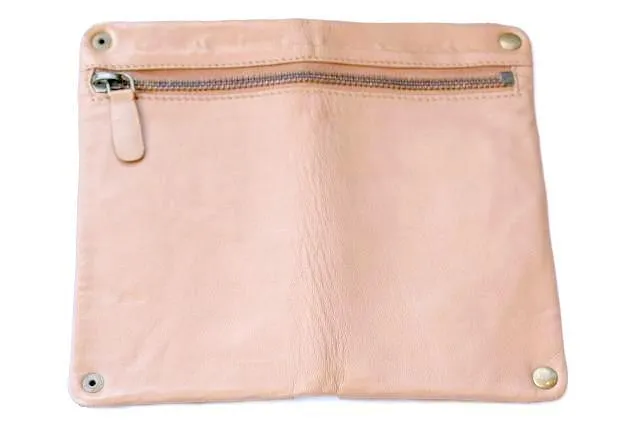 zip detail wallet - large - camel